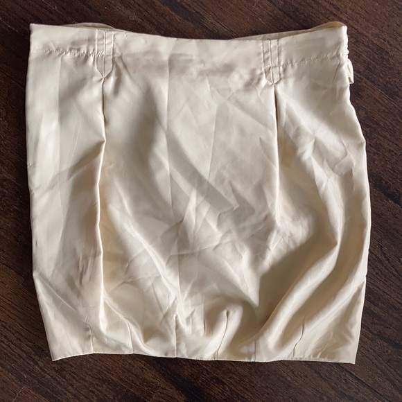 DS Lab Beige-Gold Short Skirt - Picture 7 of 8